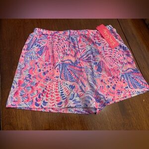 Lilly Pulitzer 
Girls shorts: size XL